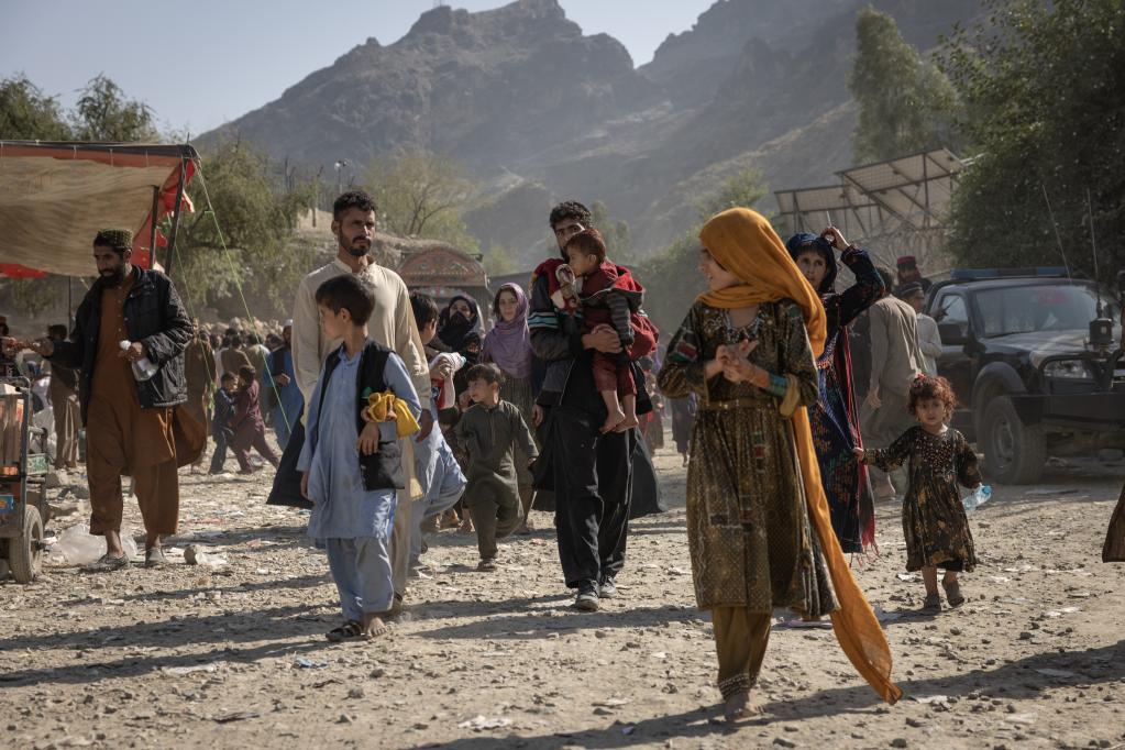 Afghan crossing Turkham Border