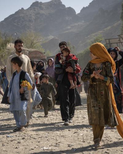 Afghan crossing Turkham Border